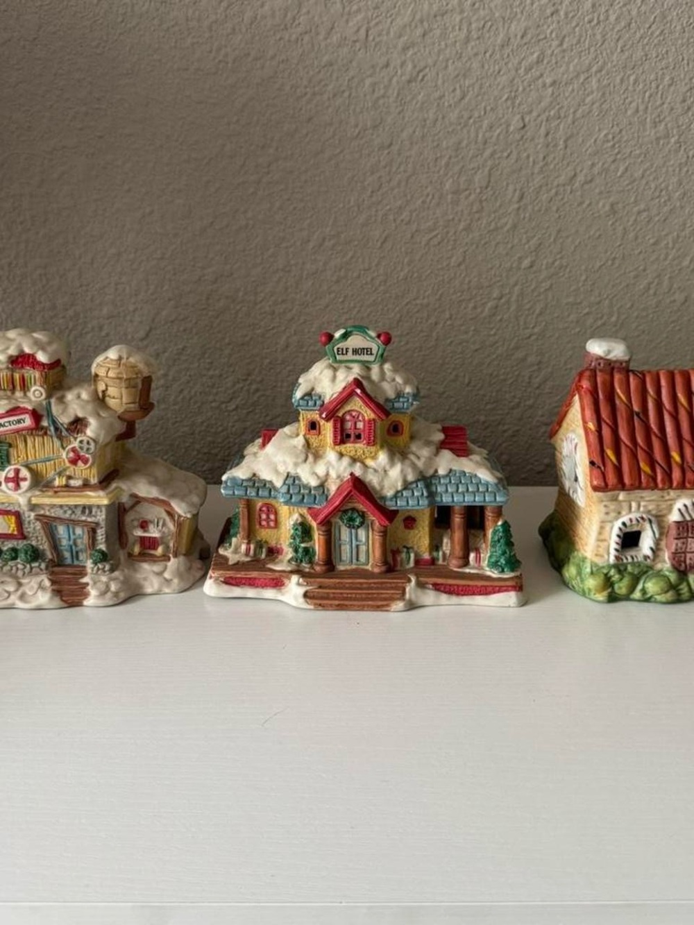 Vintage Holiday Ceramic Christmas Village